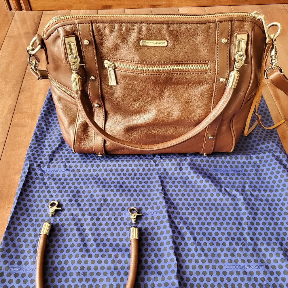 Rebecca minkoff cupid cross body satchel brown